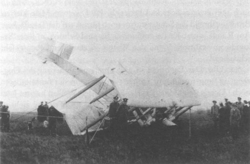 Alcock and Brown's Vickers Vimy after crossing the North Atlantic and landing in Ireland